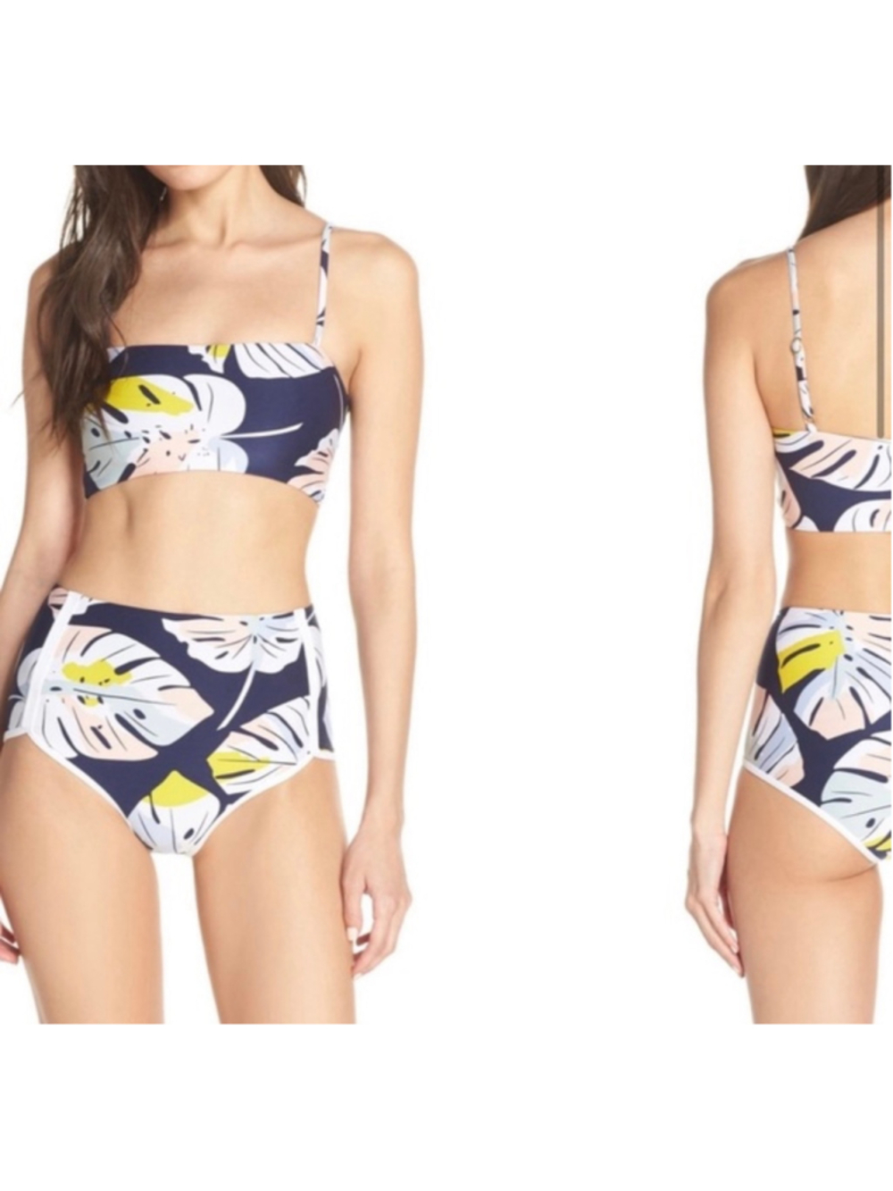 New Lspace Palm Springs Print Bikini SZ Medium
